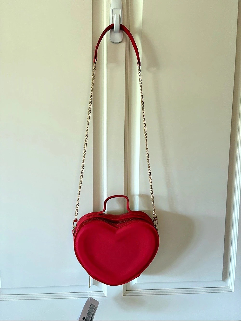 Heart-Shaped Mini Bag in Red NWT